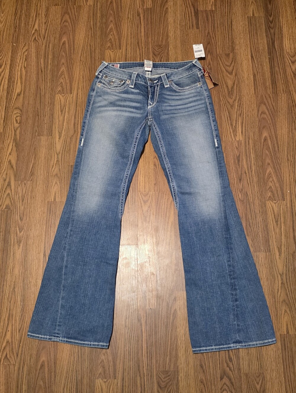 Women’s True Religion Joey Big QT Flare Jeans Size 30 Designer Denim USA Made